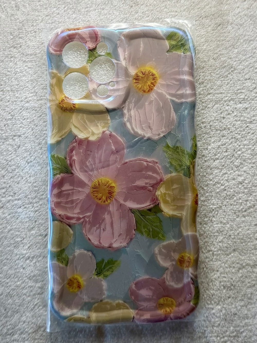 Brand New iPhone 12 Pro Max Wavy Colorful
Flower Case